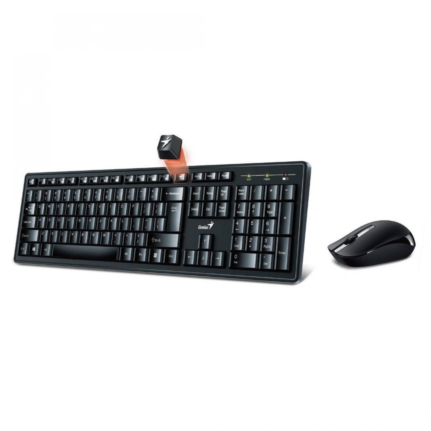 BILLENTYŰZET + EGÉR GENIUS WIRELESS KM-8200 31340003404